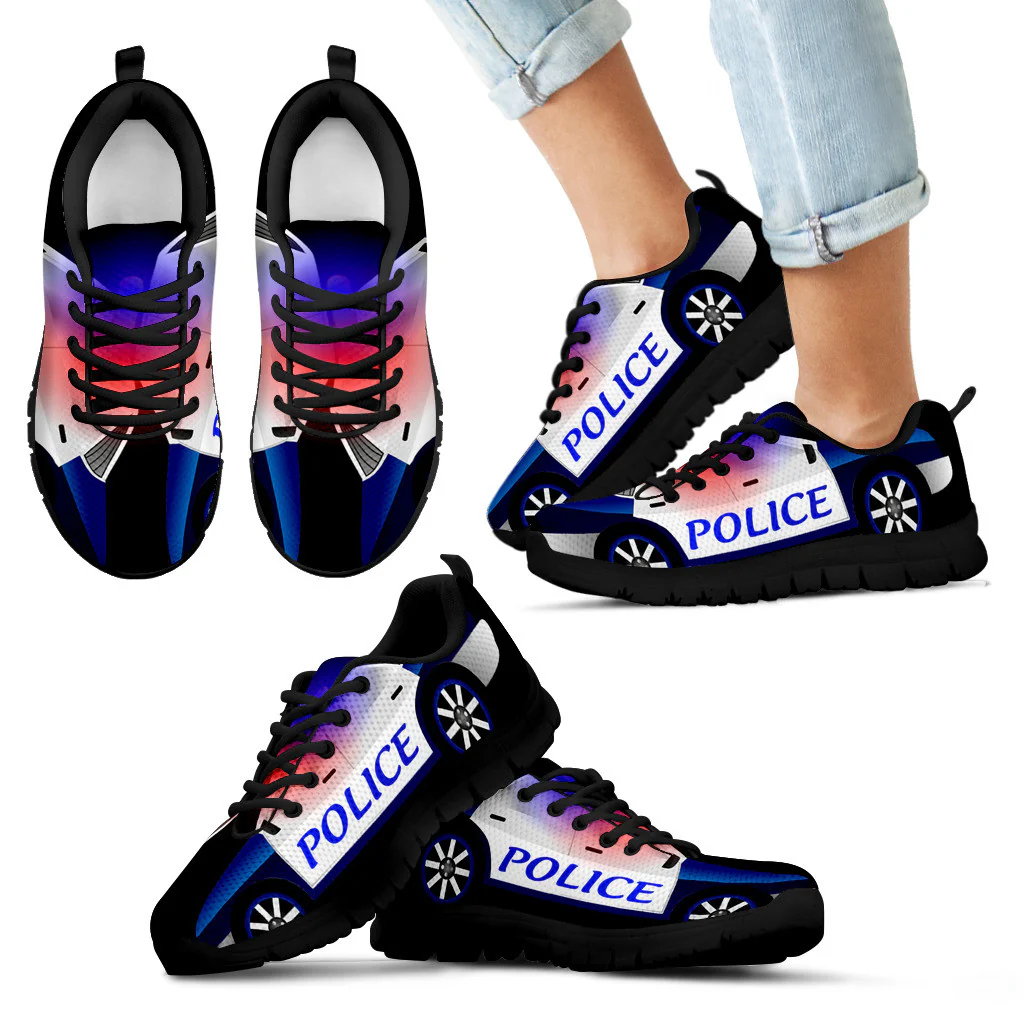 Police Car Style Sneakers - Styles for Kids and Adults - Image 3