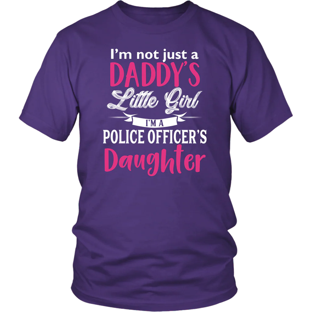 Police Daughter - Not Just Daddy's Little Girl Shirts and Hoodies - Image 2