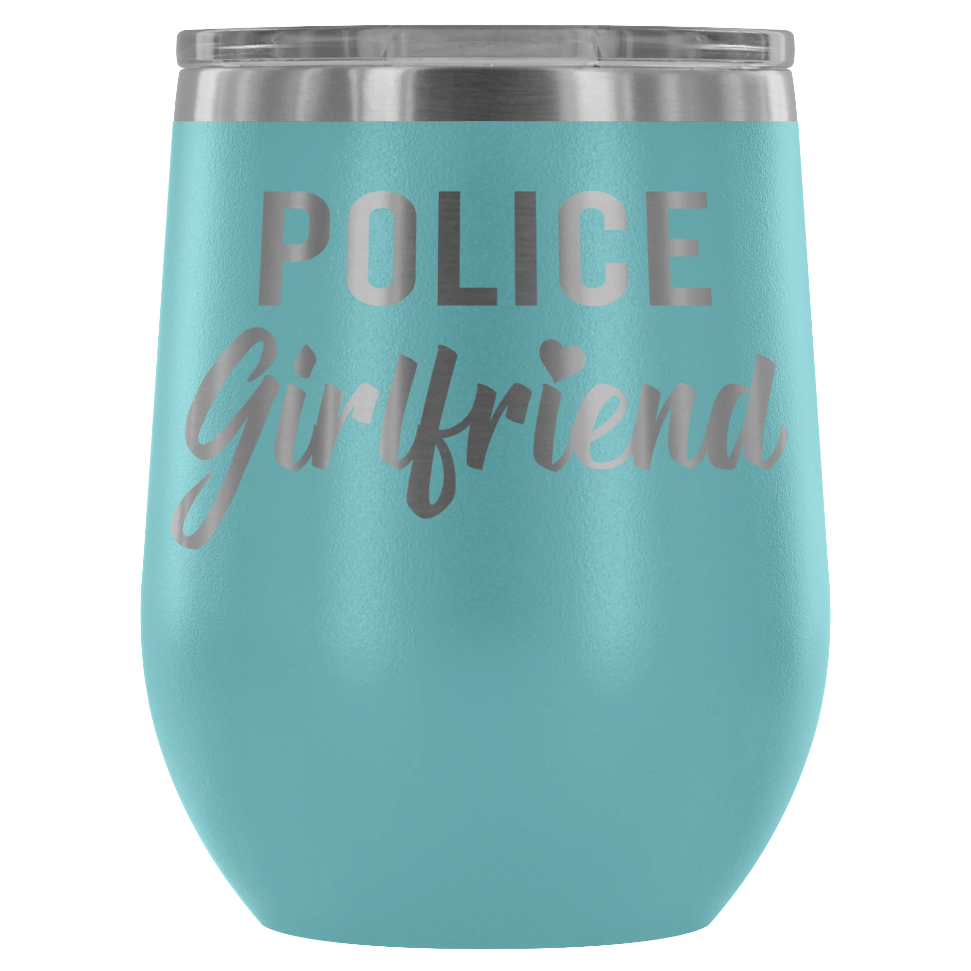 Police Girlfriend Wine Tumbler - Image 3