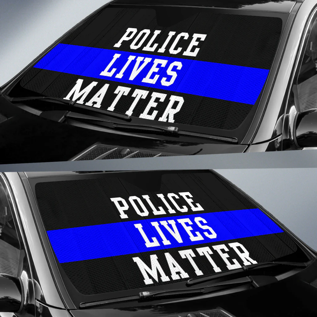 Police Lives Matter Vehicle Car Shade - Image 2