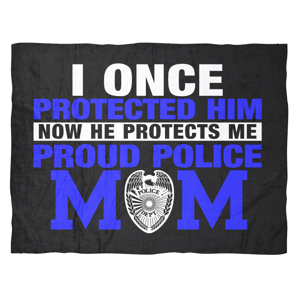 Police Mom - I Once Protected Him - Blanket - Image 4
