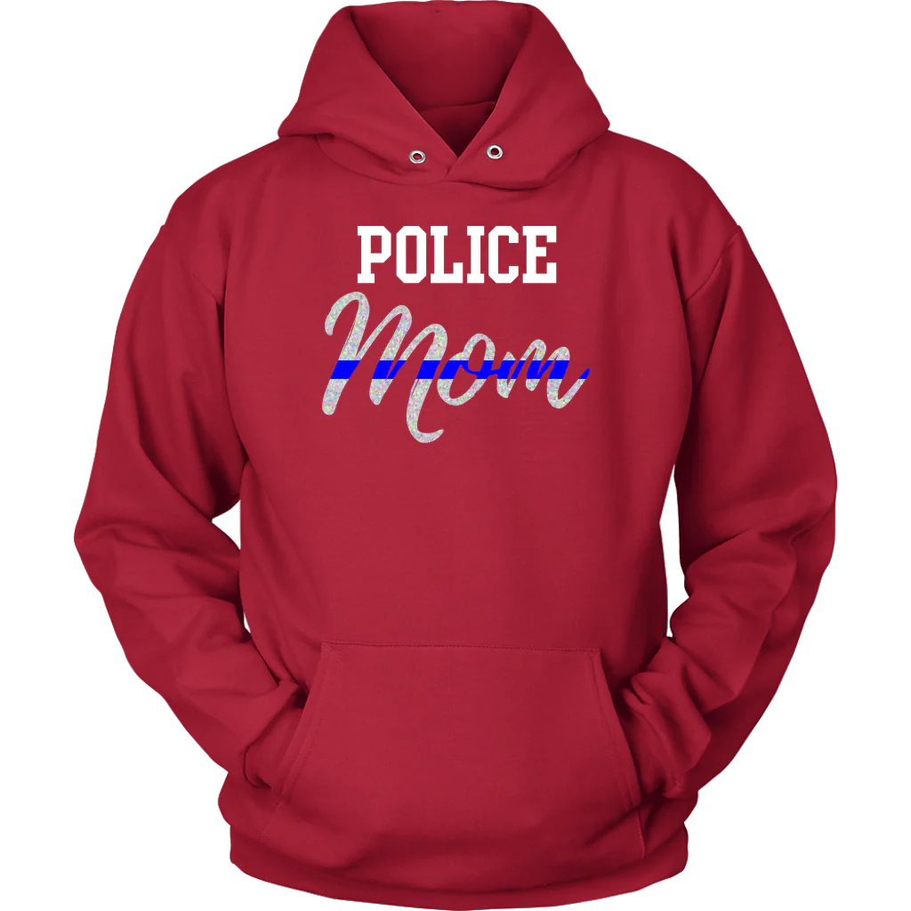 Thin Blue Line Police Mom Shirts and Hoodies - Image 10