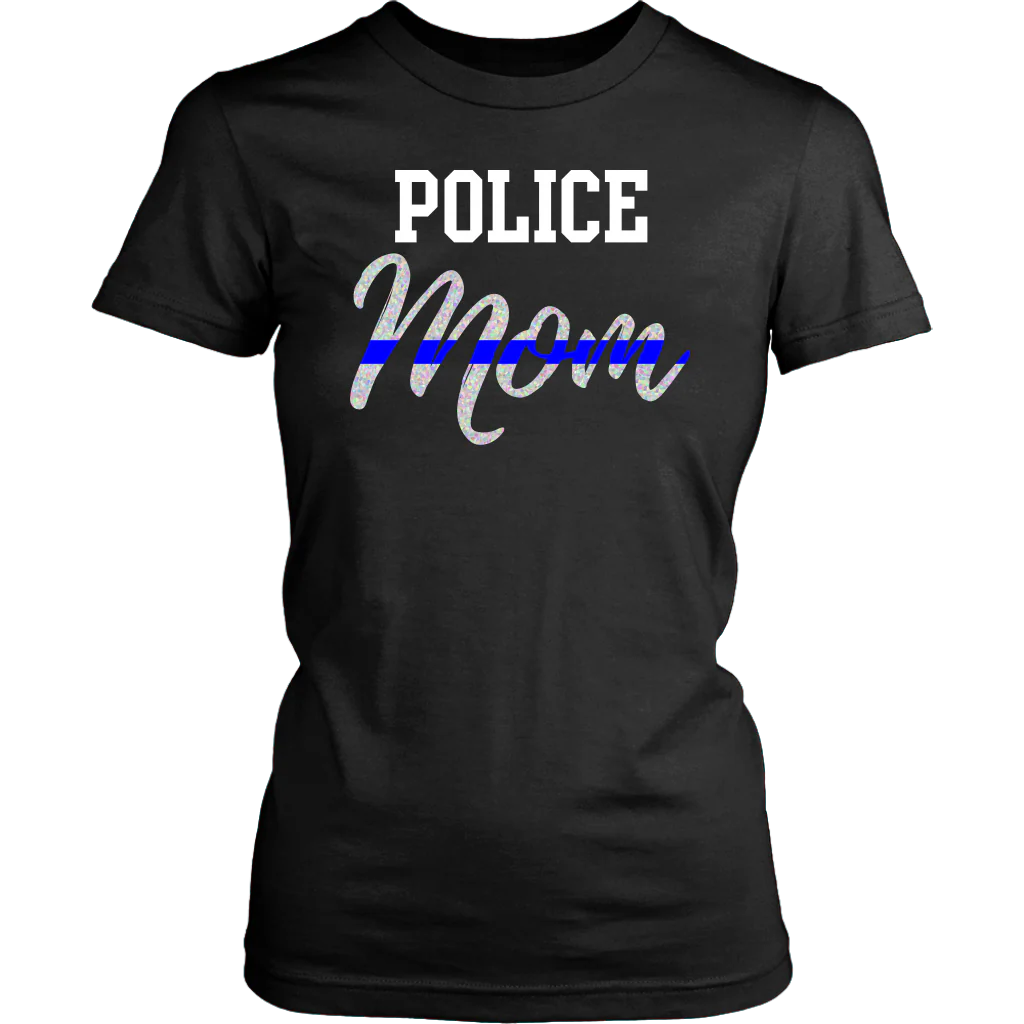 Thin Blue Line Police Mom Shirts and Hoodies - Image 11