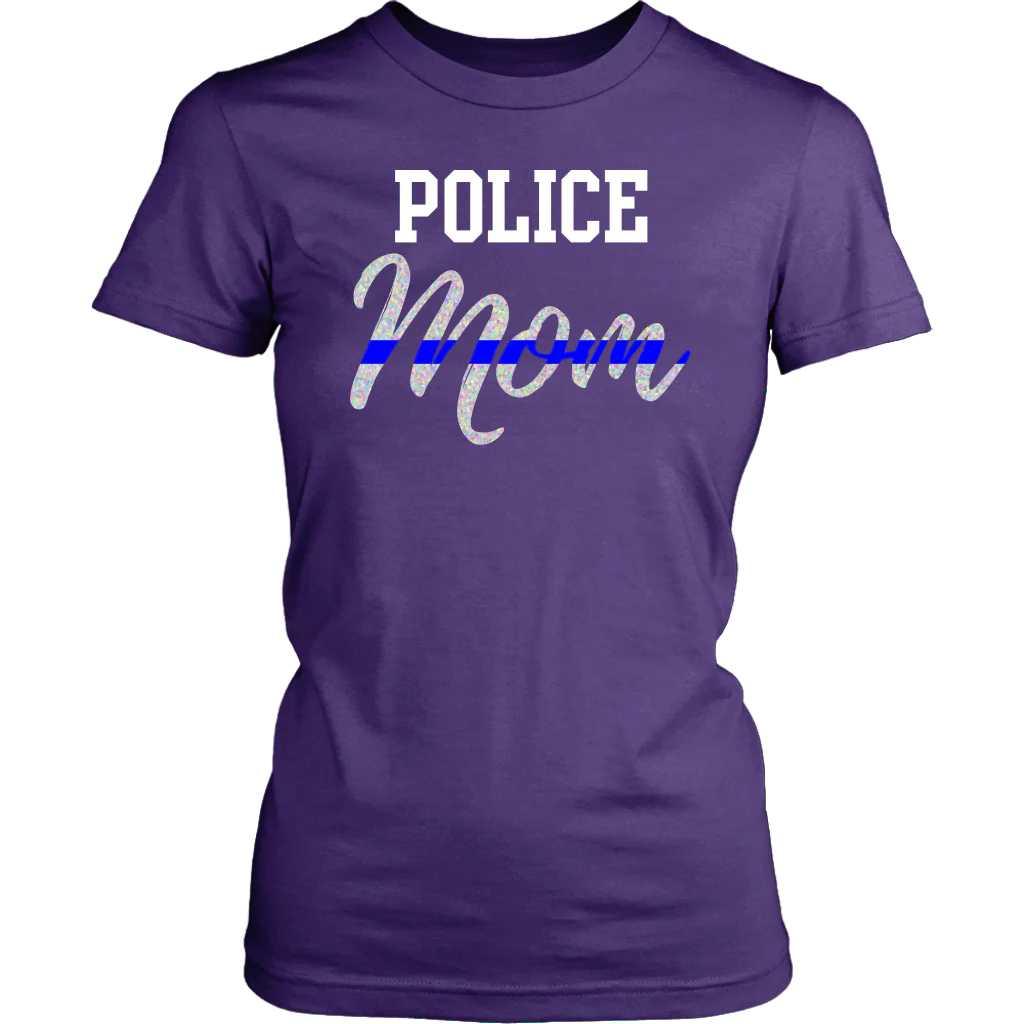 Thin Blue Line Police Mom Shirts and Hoodies - Image 12
