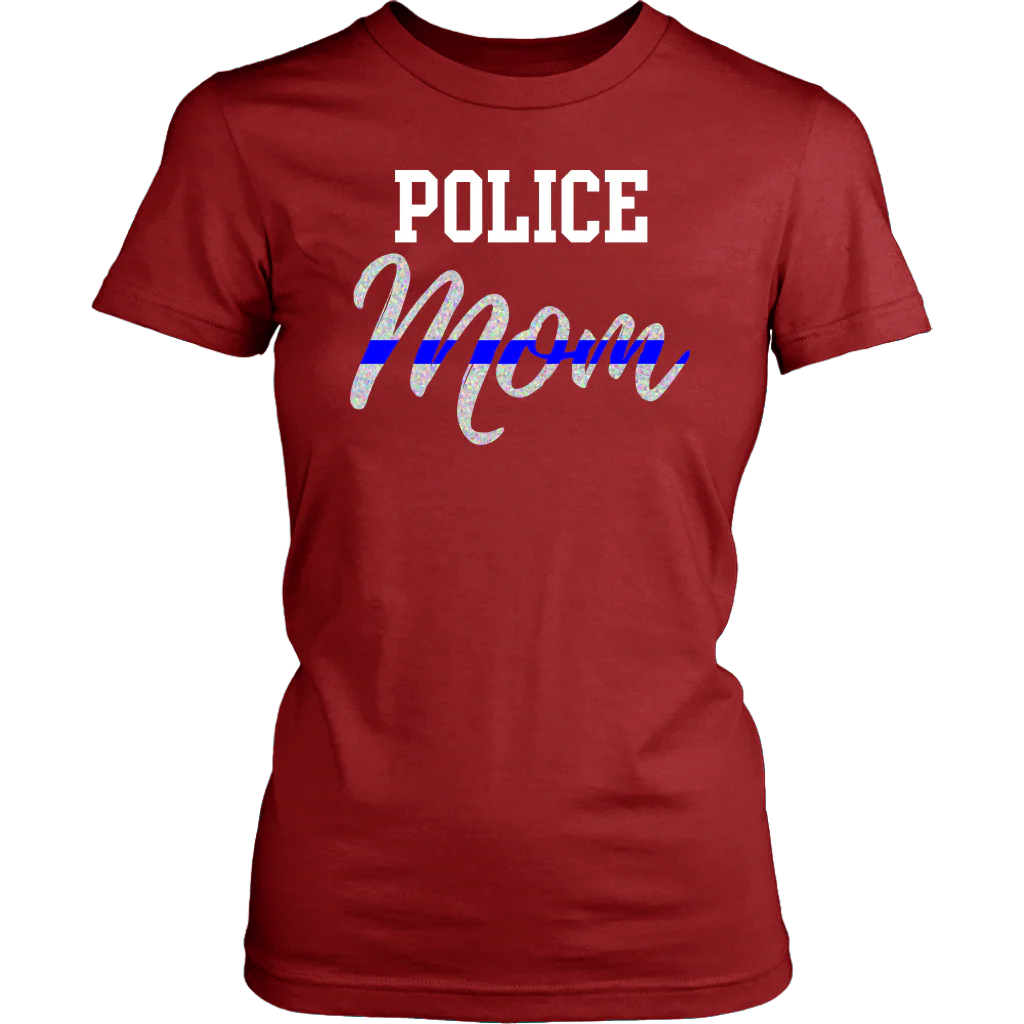 Thin Blue Line Police Mom Shirts and Hoodies - Image 13