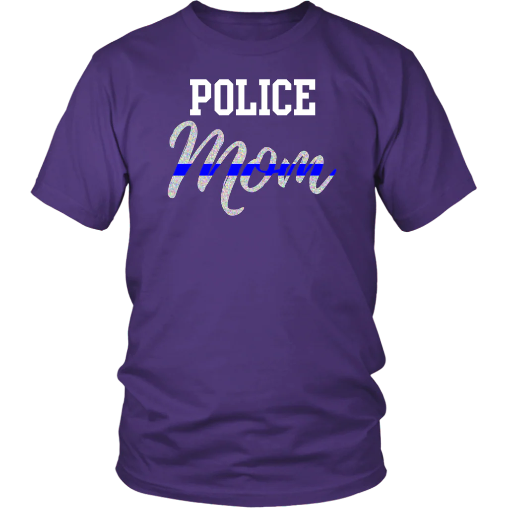 Thin Blue Line Police Mom Shirts and Hoodies - Image 3
