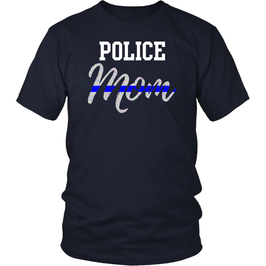 Thin Blue Line Police Mom Shirts and Hoodies - Image 4