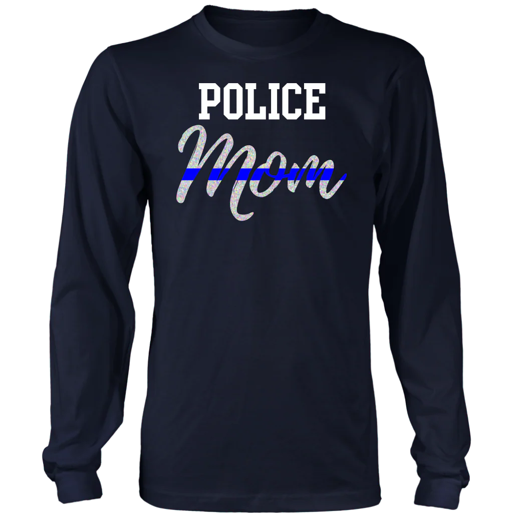 Thin Blue Line Police Mom Shirts and Hoodies - Image 5