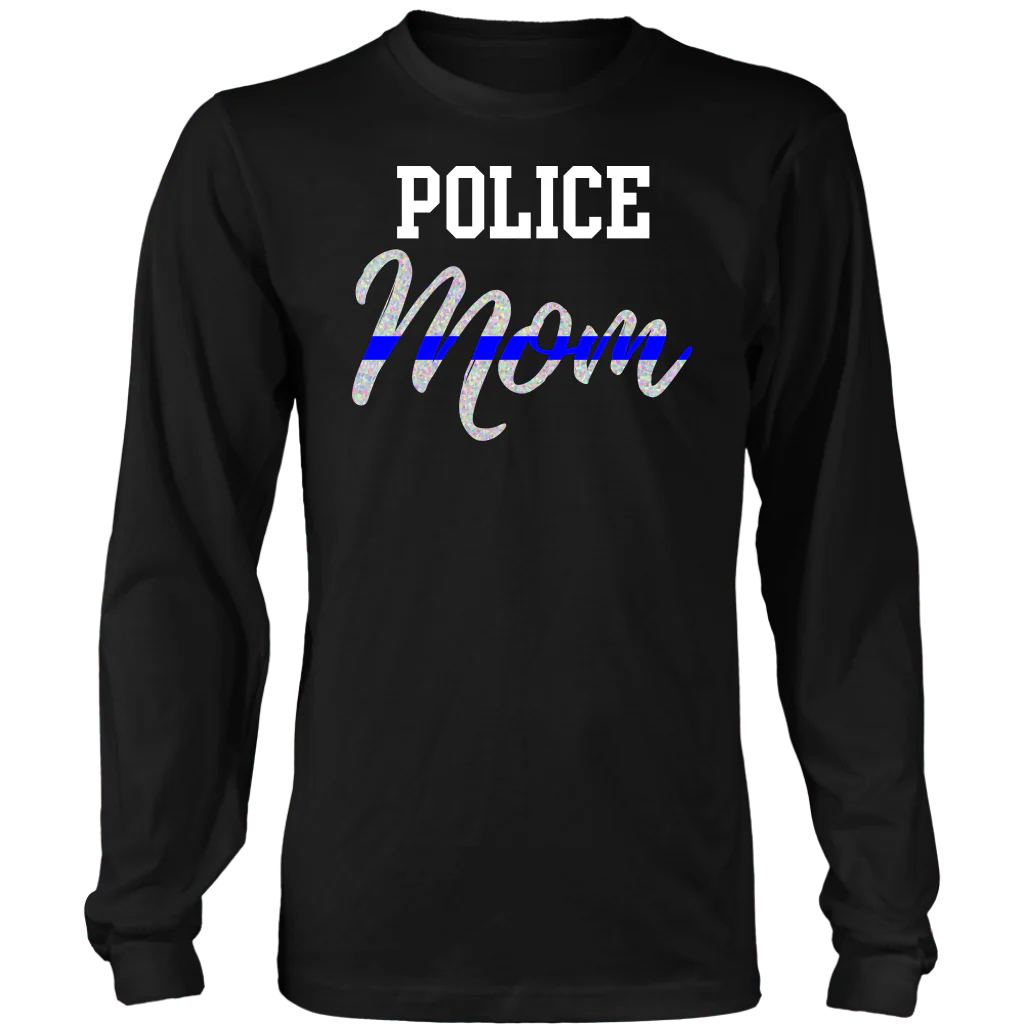 Thin Blue Line Police Mom Shirts and Hoodies - Image 6