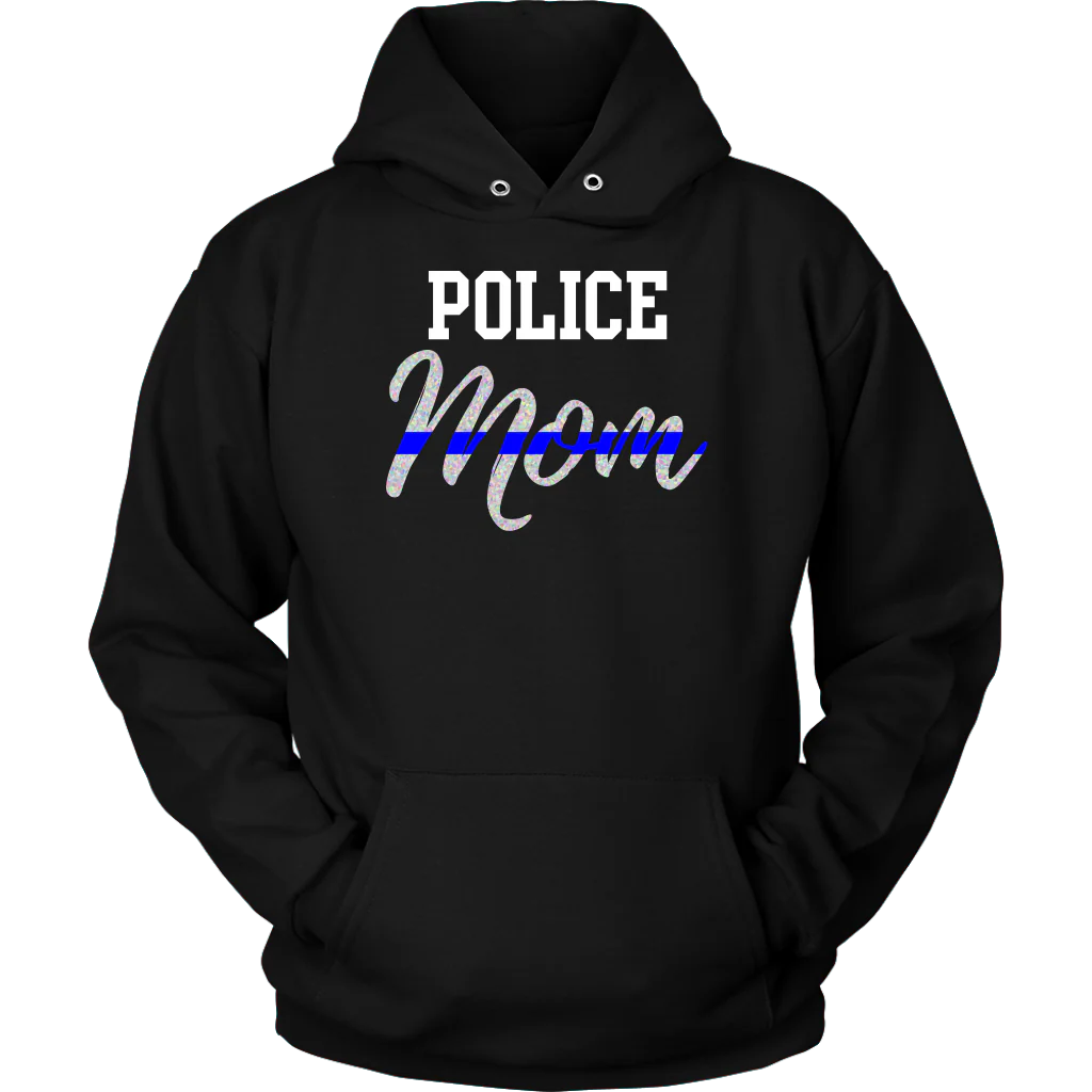 Thin Blue Line Police Mom Shirts and Hoodies - Image 7