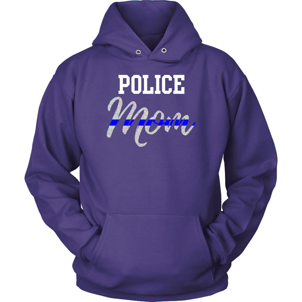 Thin Blue Line Police Mom Shirts and Hoodies - Image 9