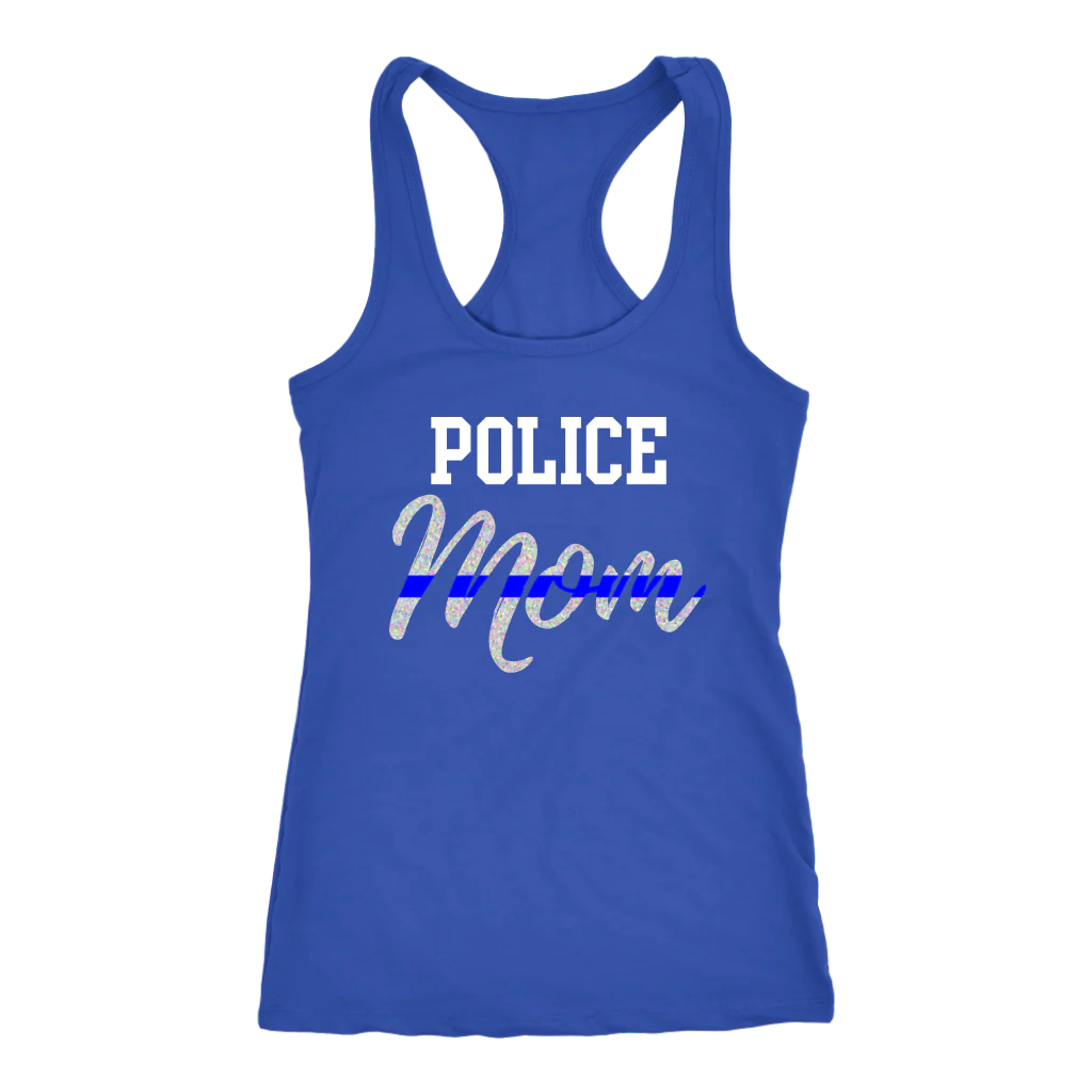 Women's Police Mom Tank Top - Image 3