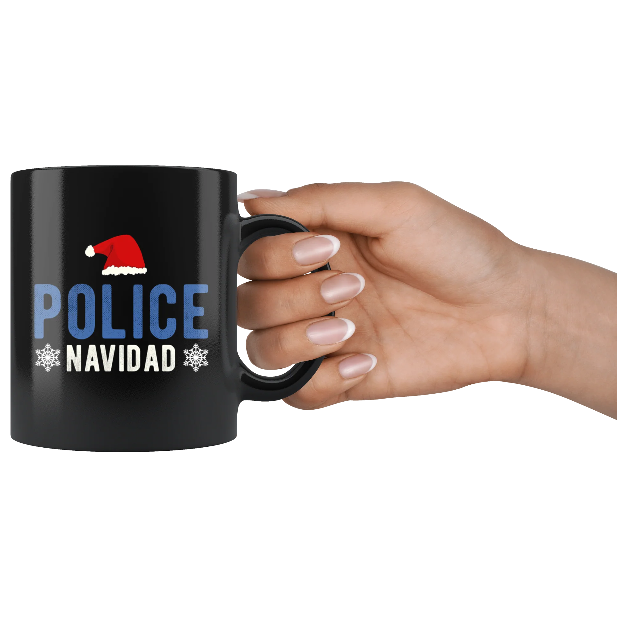 Police Navidad Christmas Mug - Image 3