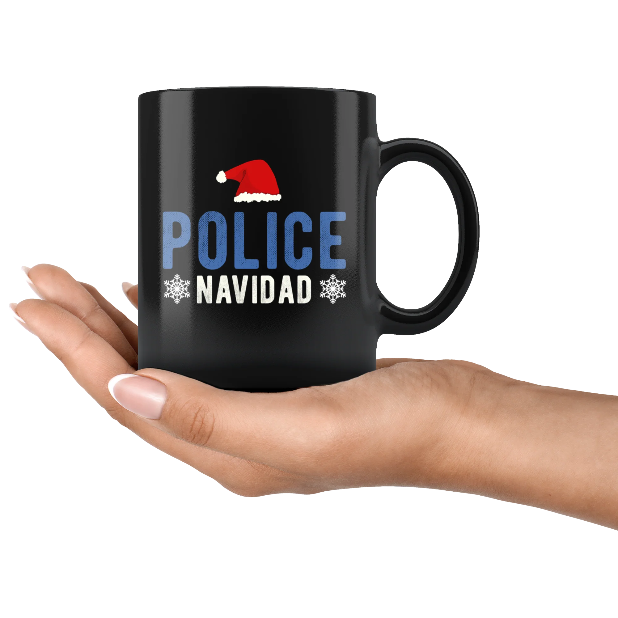 Police Navidad Christmas Mug - Image 4
