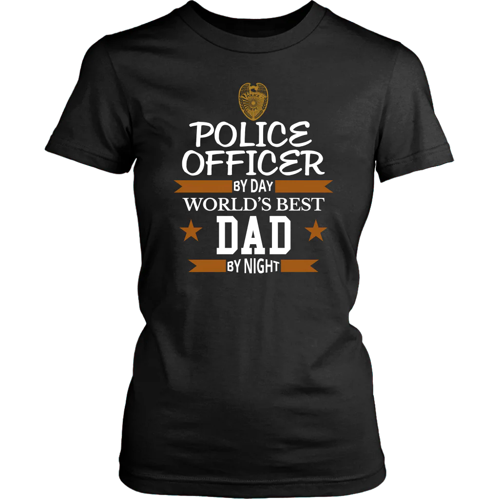 Police Officer By Day World's Best Dad By Night Shirt and Hoodie - Image 10