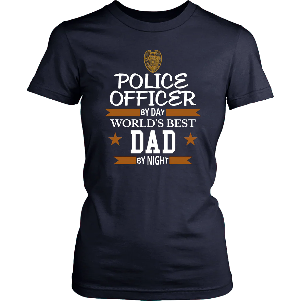 Police Officer By Day World's Best Dad By Night Shirt and Hoodie - Image 12