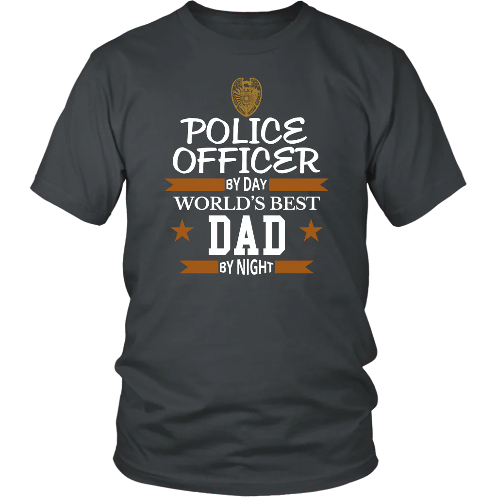 Police Officer By Day World's Best Dad By Night Shirt and Hoodie - Image 2
