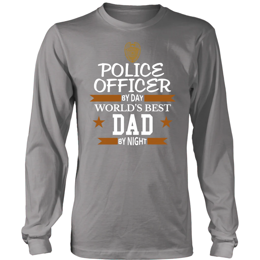 Police Officer By Day World's Best Dad By Night Shirt and Hoodie - Image 6
