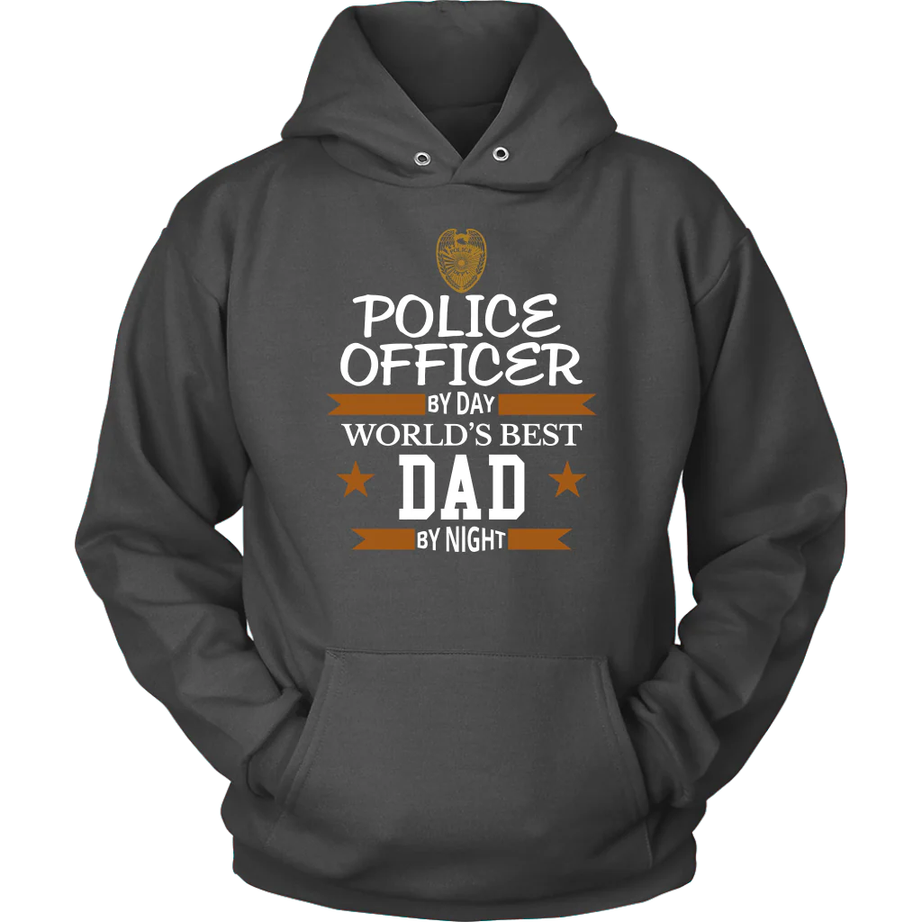 Police Officer By Day World's Best Dad By Night Shirt and Hoodie - Image 8