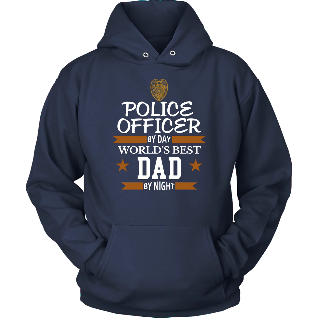 Police Officer By Day World's Best Dad By Night Shirt and Hoodie - Image 9