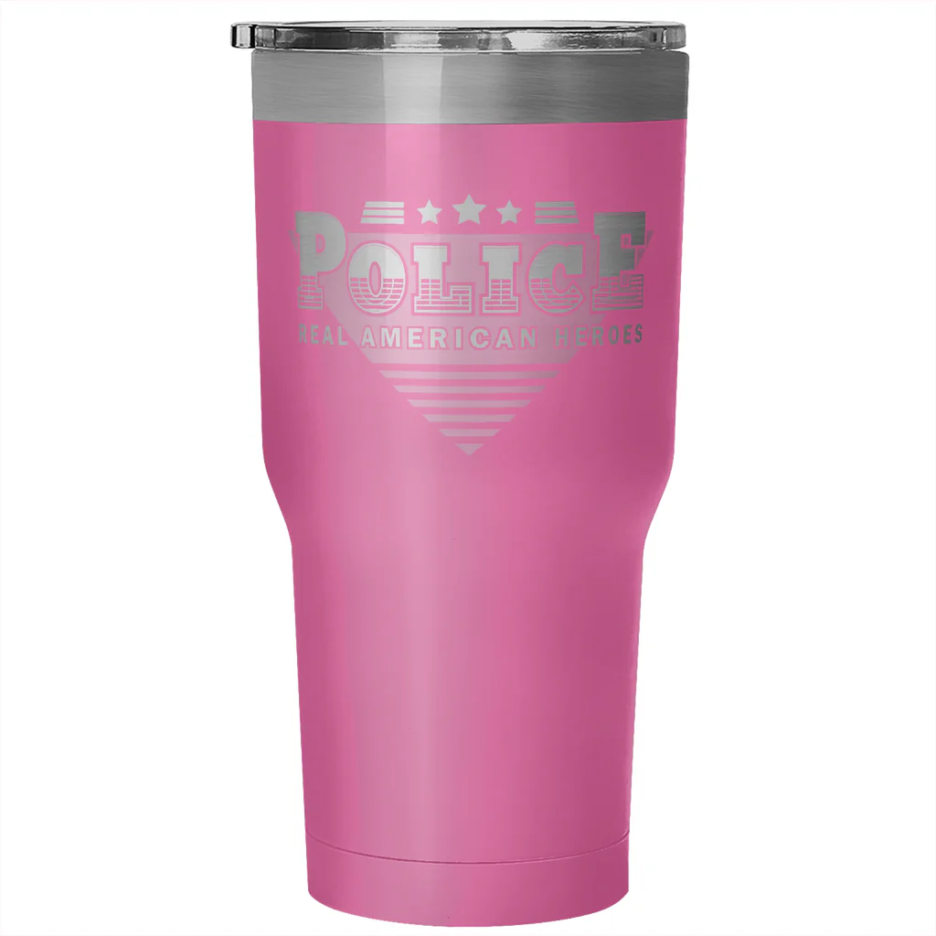 Police Real American Heroes Tumbler - Image 3