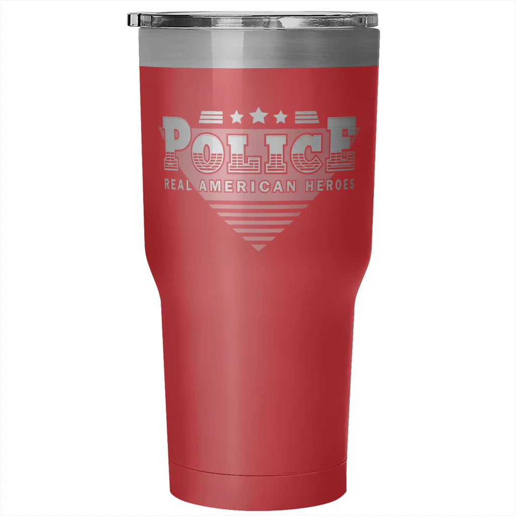 Police Real American Heroes Tumbler - Image 4