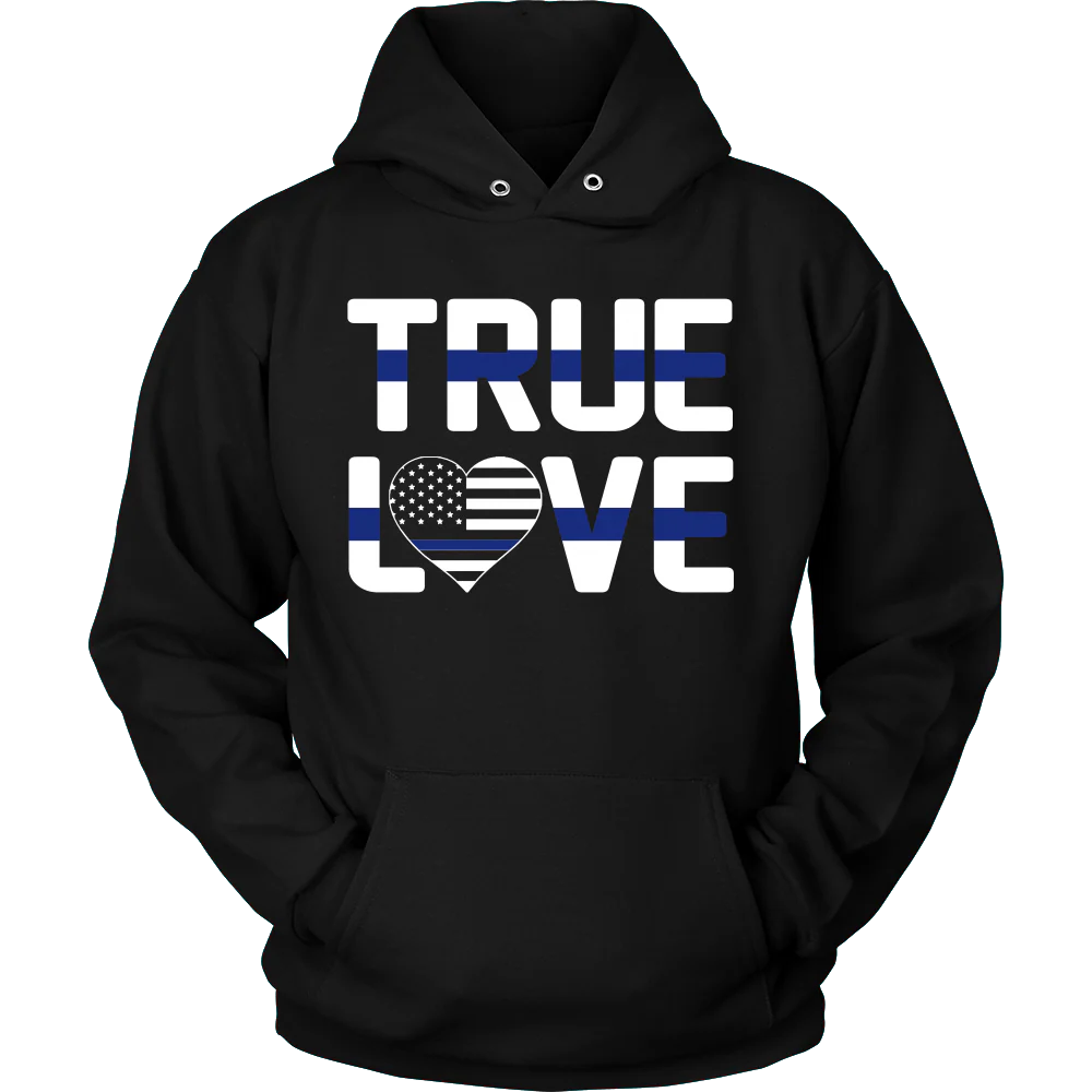 Thin Blue Line Police True Love - Shirt - Image 8