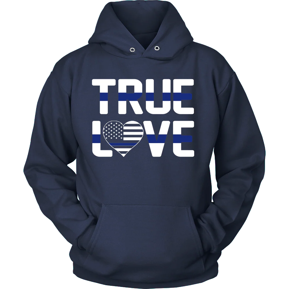 Thin Blue Line Police True Love - Shirt - Image 9