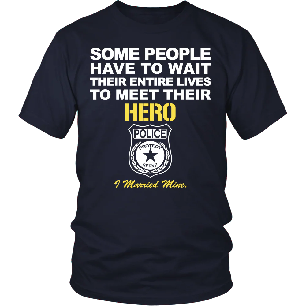 Police Wife - I Married My Hero Shirt - Image 4