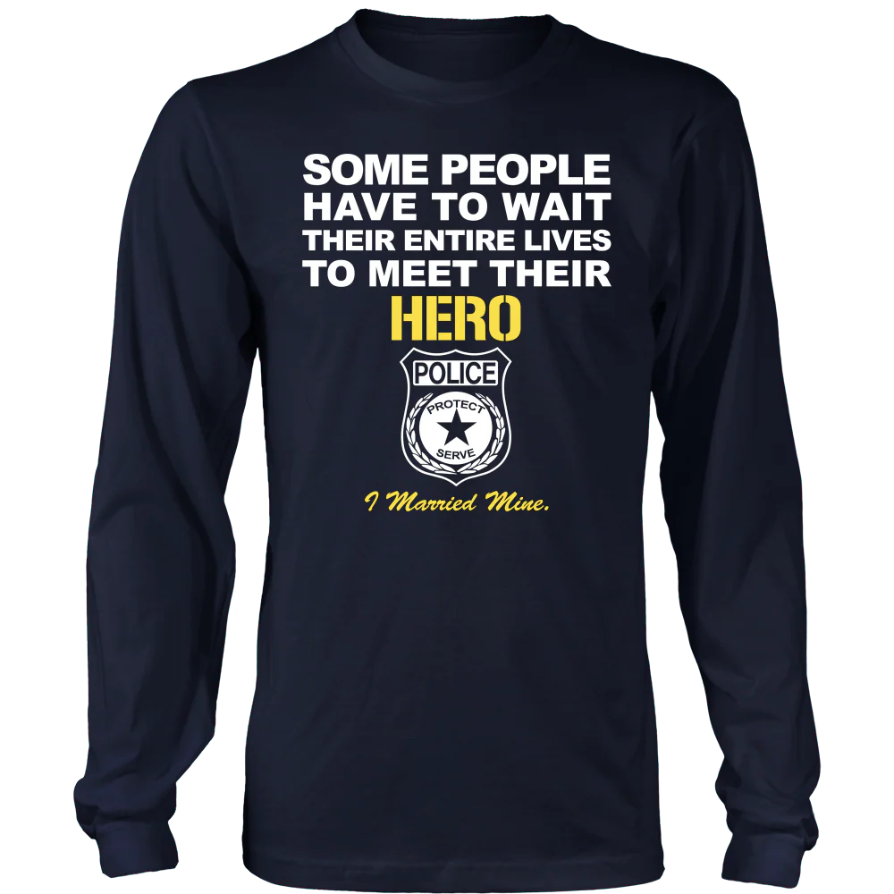 Police Wife - I Married My Hero Shirt - Image 7