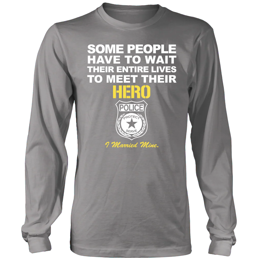 Police Wife - I Married My Hero Shirt - Image 9
