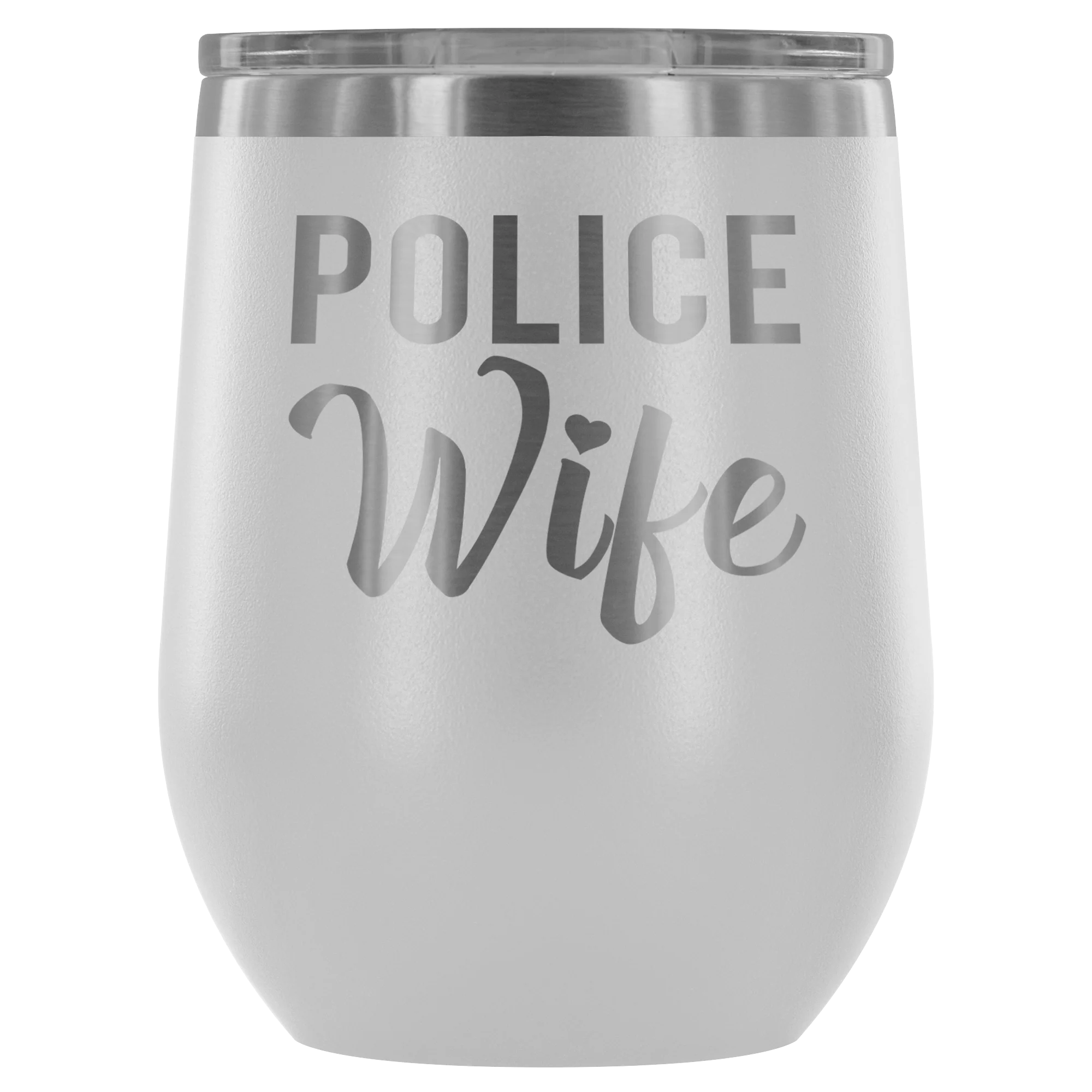 Police Wife Wine Tumbler - Image 10