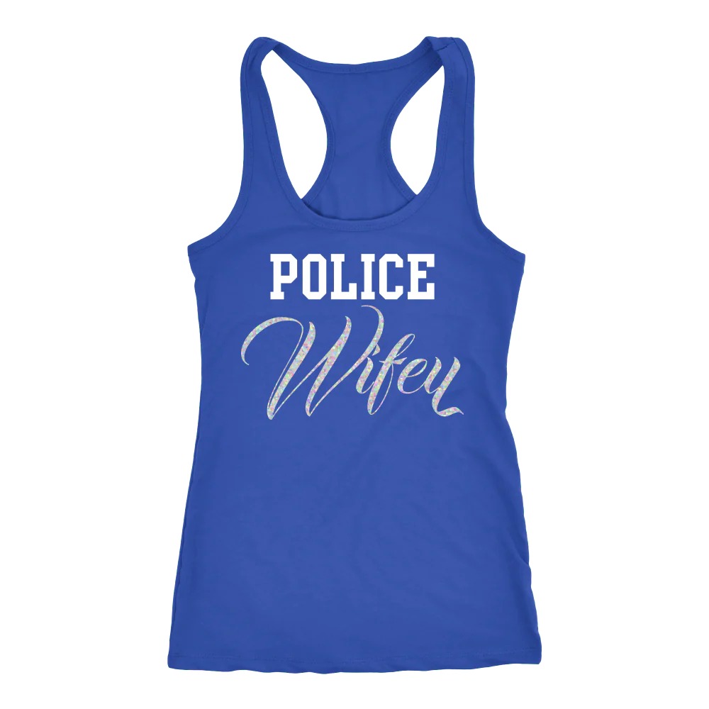 Women's Police Wifey Tank Top - Image 3