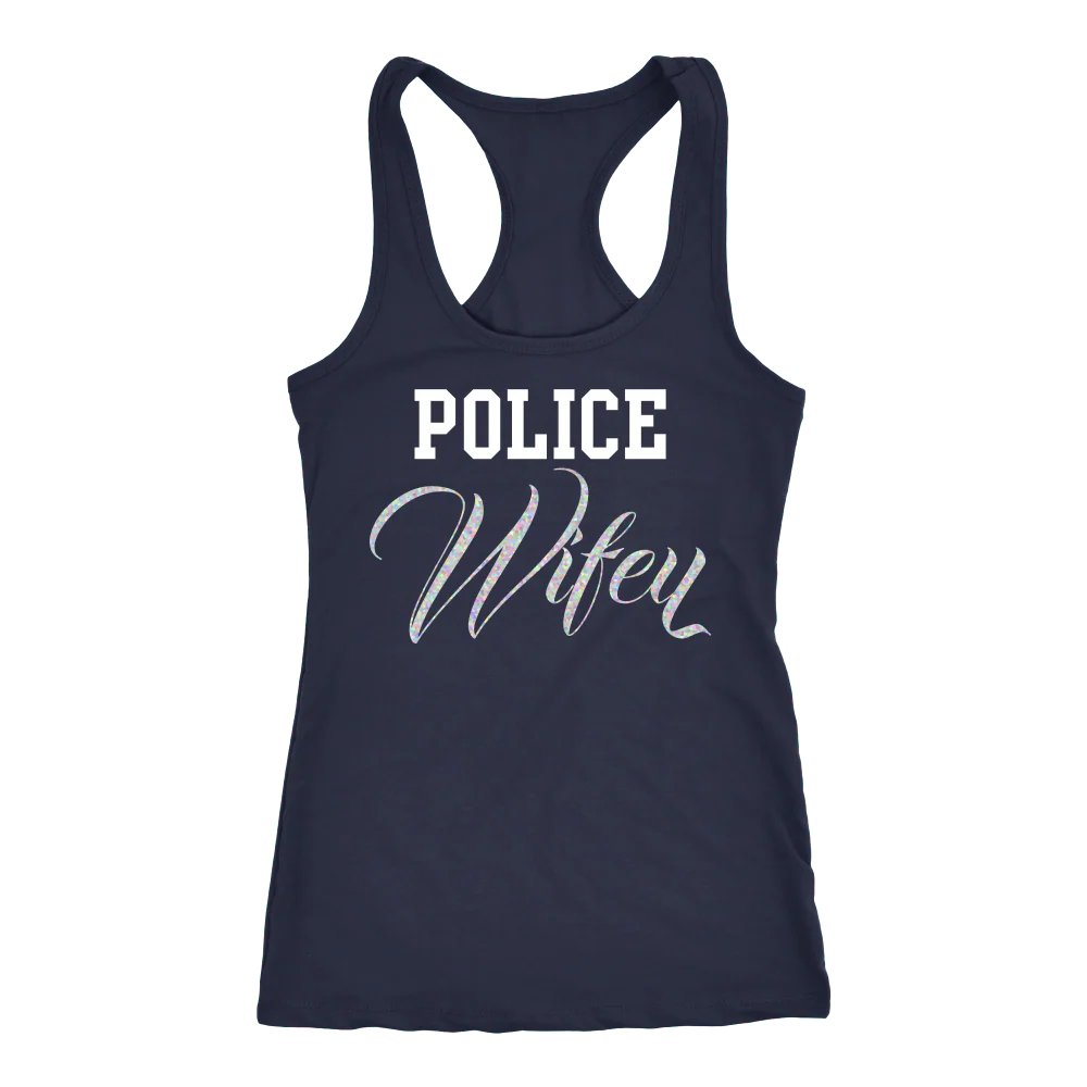Women's Police Wifey Tank Top - Image 4