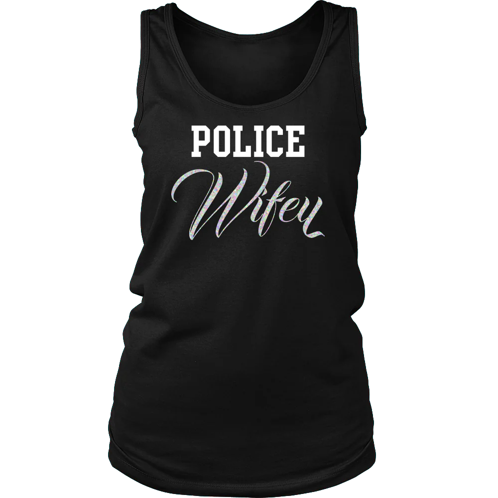 Women's Police Wifey Tank Top - Image 5