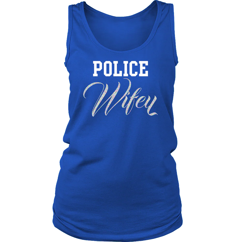 Women's Police Wifey Tank Top - Image 6