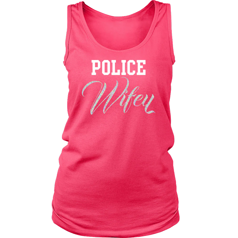 Women's Police Wifey Tank Top - Image 7