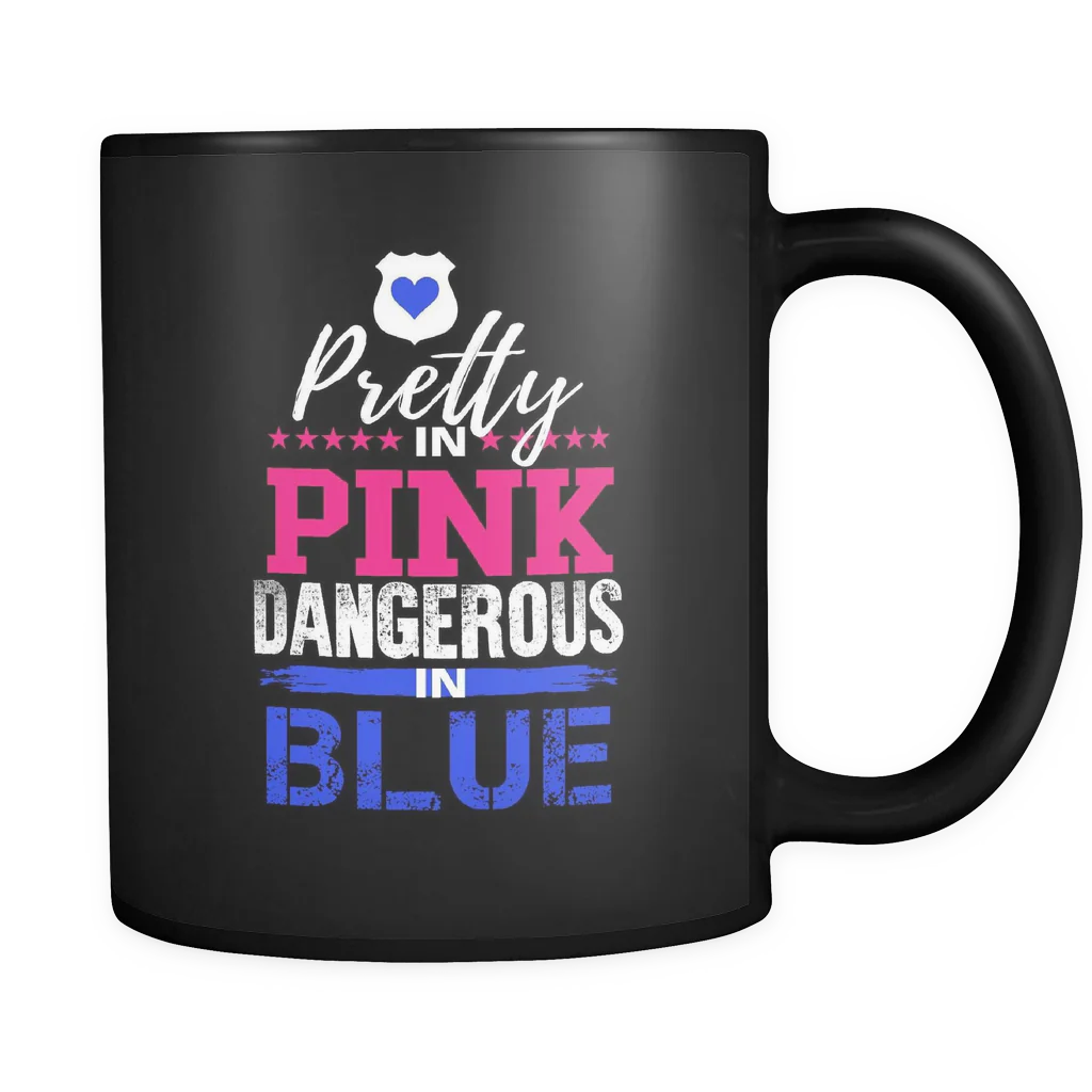 Pretty in Pink Dangerous in Blue Mug - Image 2