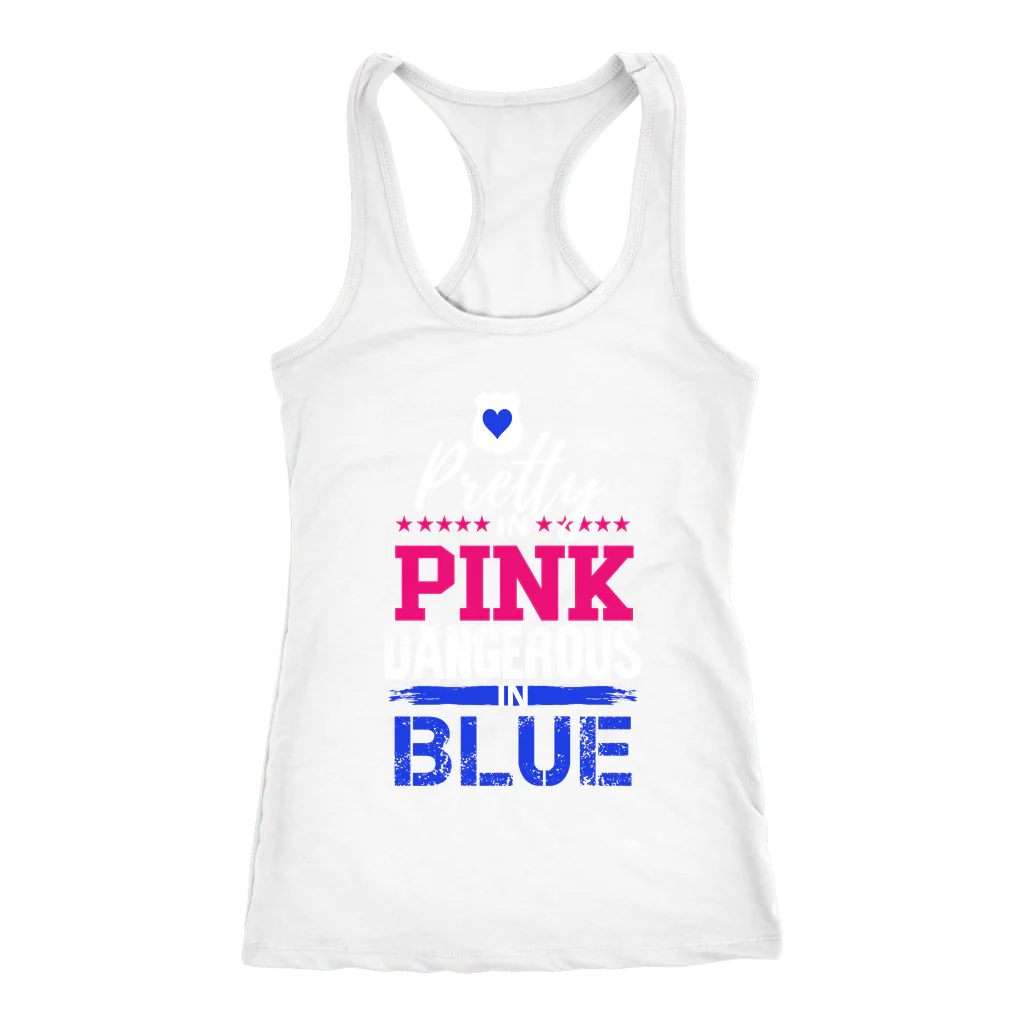 Women's Pretty in Pink, Dangerous in Blue Tank Tops - Image 5