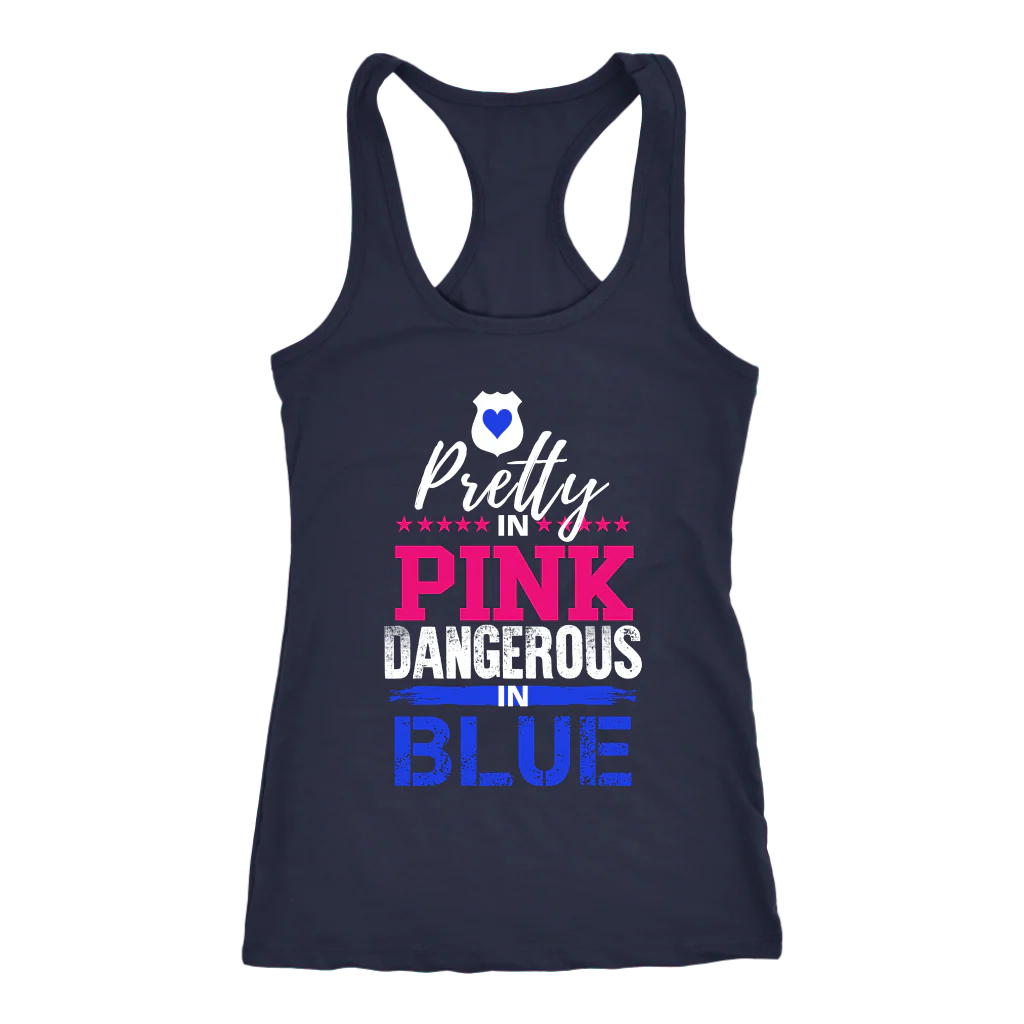 Women's Pretty in Pink, Dangerous in Blue Tank Tops - Image 6
