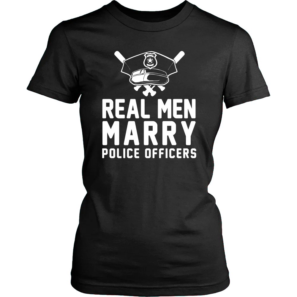 Real Men Marry Police Officers Shirt - Image 10