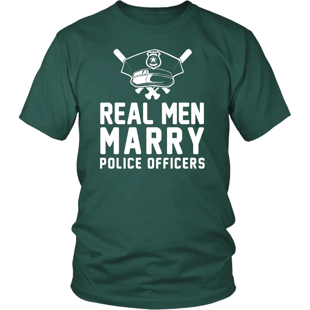 Real Men Marry Police Officers Shirt - Image 2