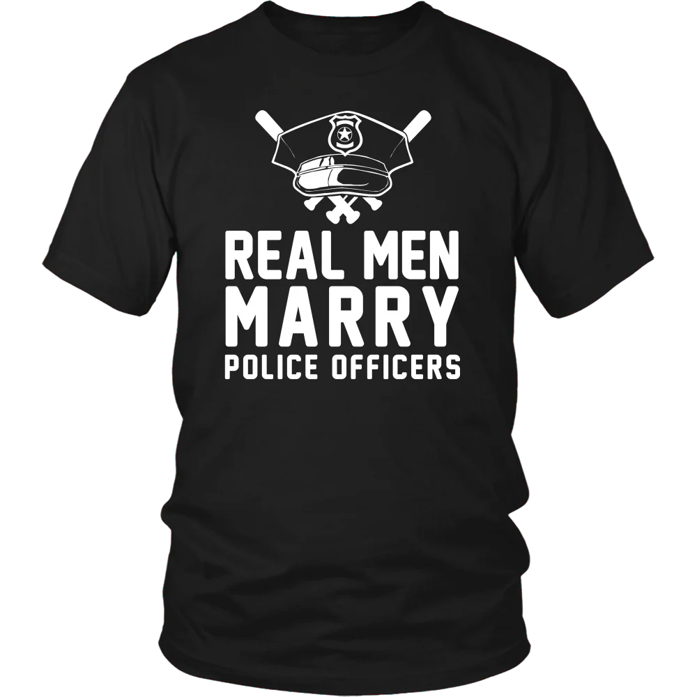 Real Men Marry Police Officers Shirt - Image 3
