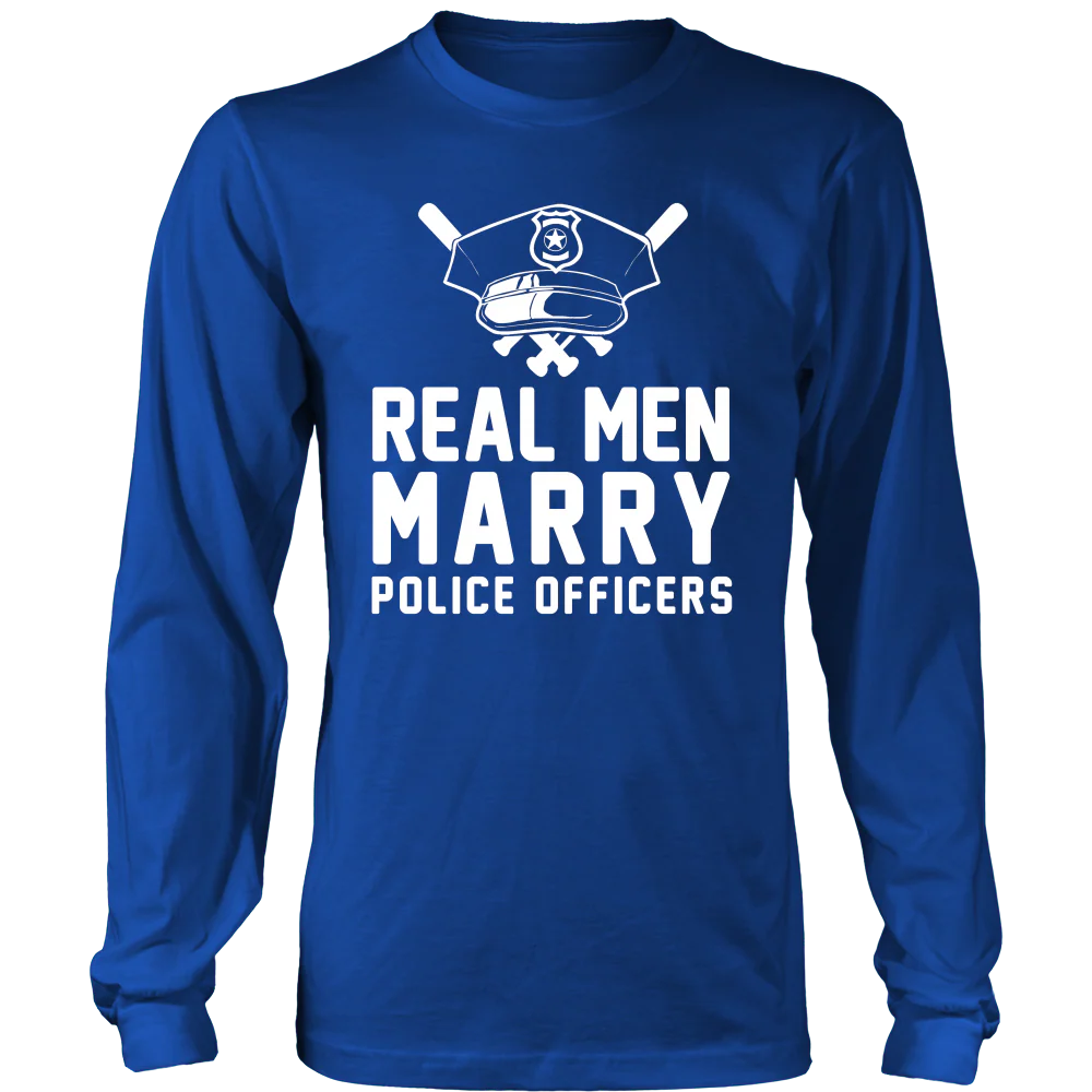Real Men Marry Police Officers Shirt - Image 4