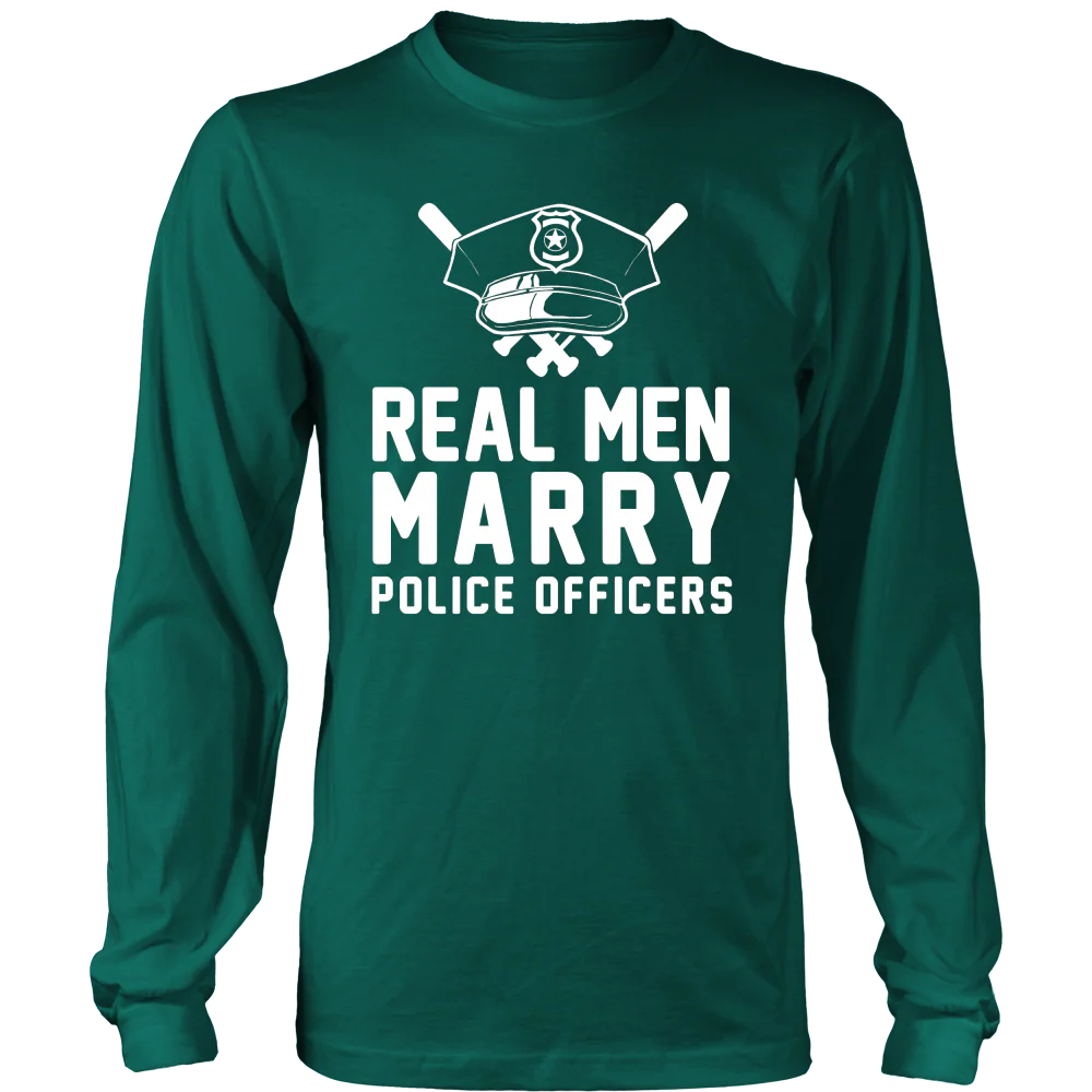 Real Men Marry Police Officers Shirt - Image 5