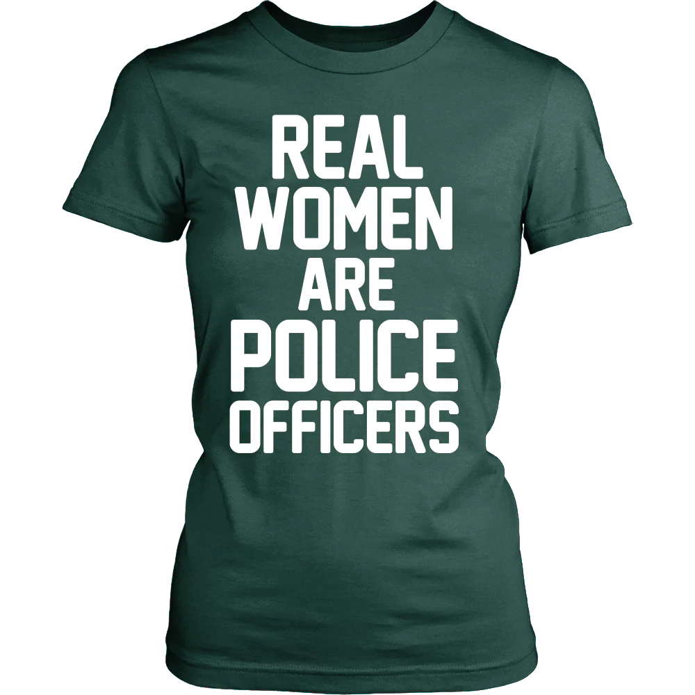 Real Women ARE Police Officers Shirt - Image 11