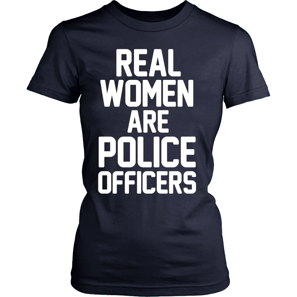 Real Women ARE Police Officers Shirt - Image 12