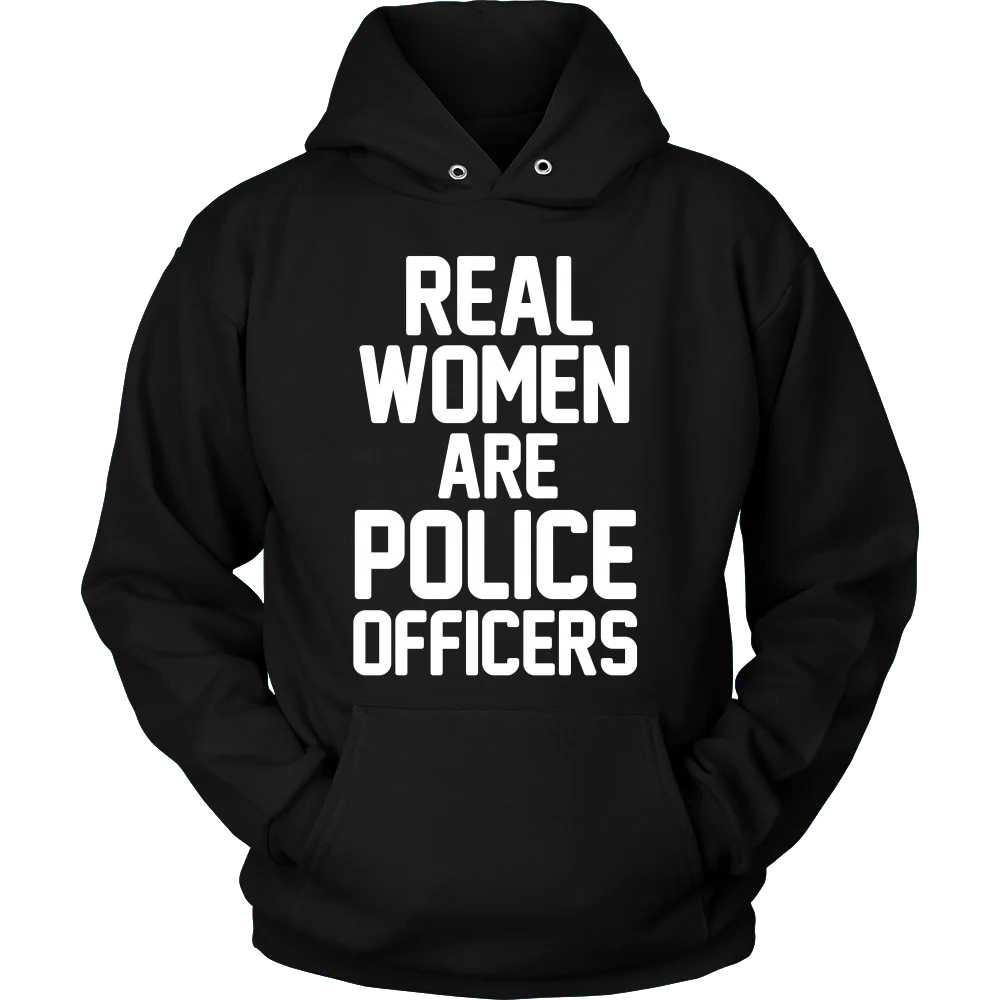 Real Women ARE Police Officers Shirt - Image 7