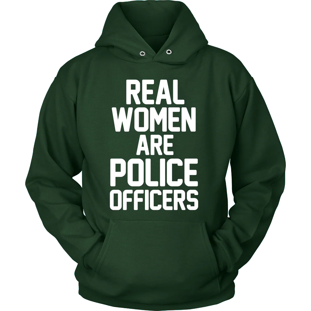 Real Women ARE Police Officers Shirt - Image 8