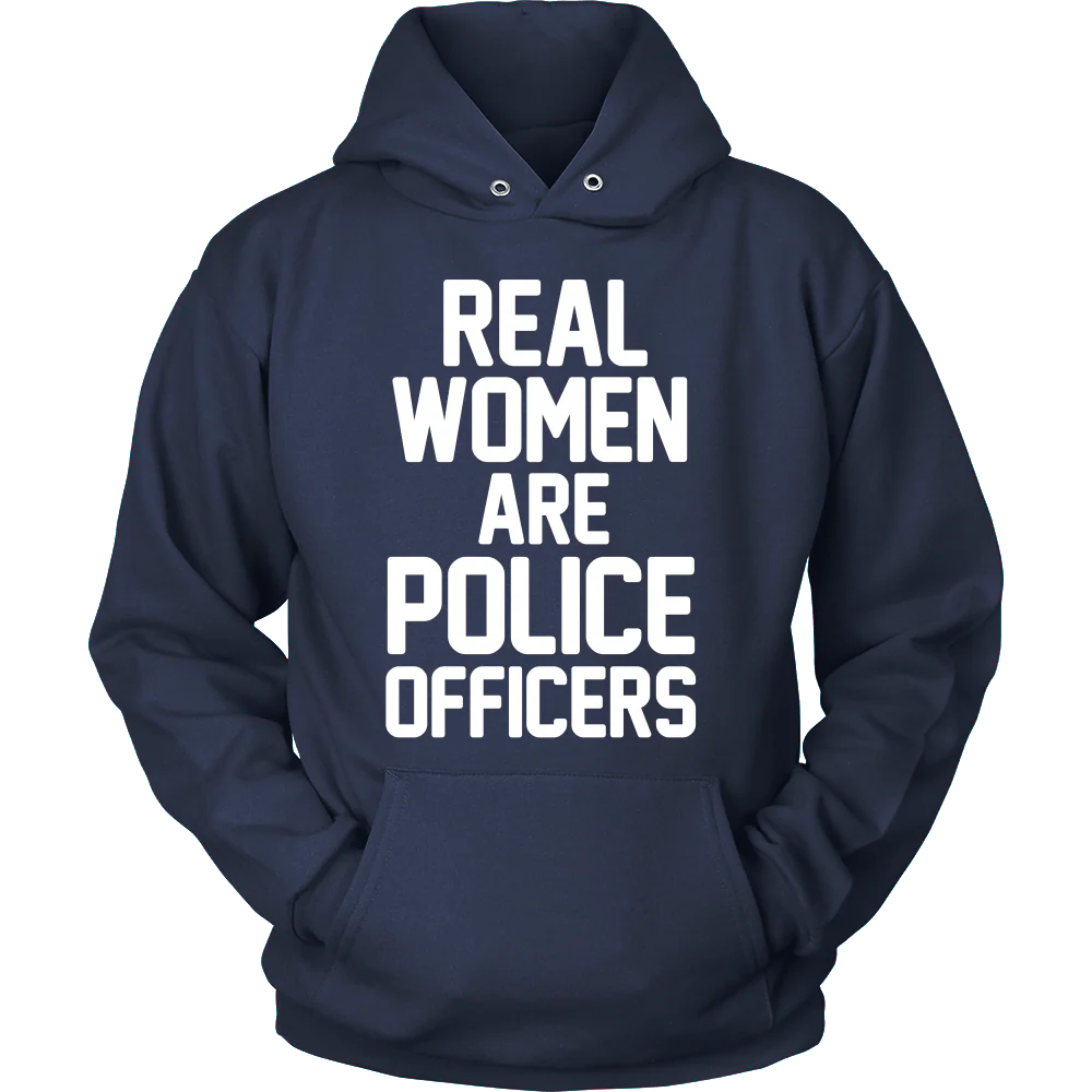 Real Women ARE Police Officers Shirt - Image 9
